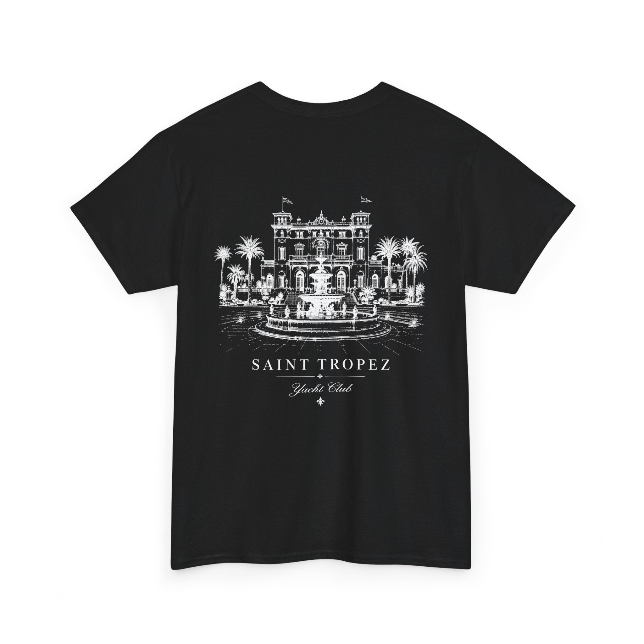 Resort Villa Tee — Vintage Palm Fountain Sketch T-Shirt