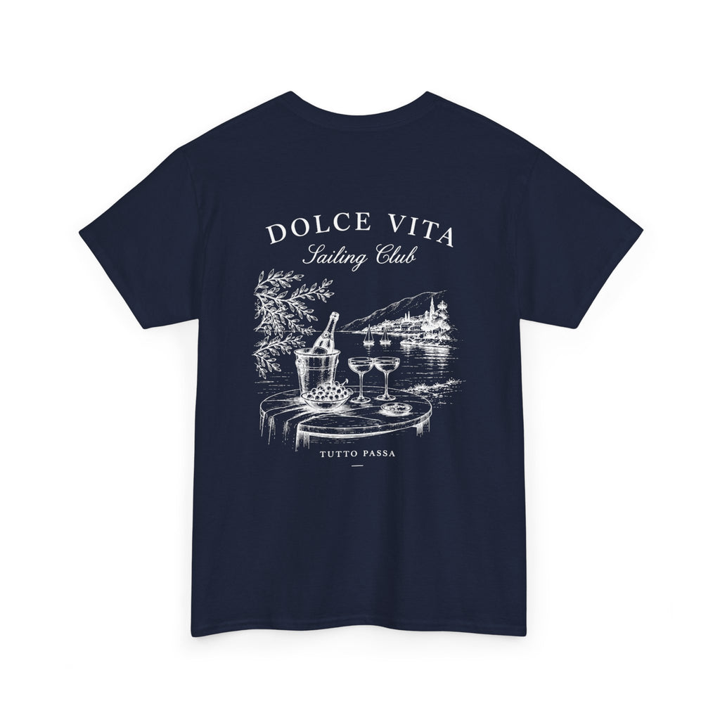 Dolce Vita Tee — Dolce Vita Sailing Club' Vintage Coastal Graphic T-Shirt