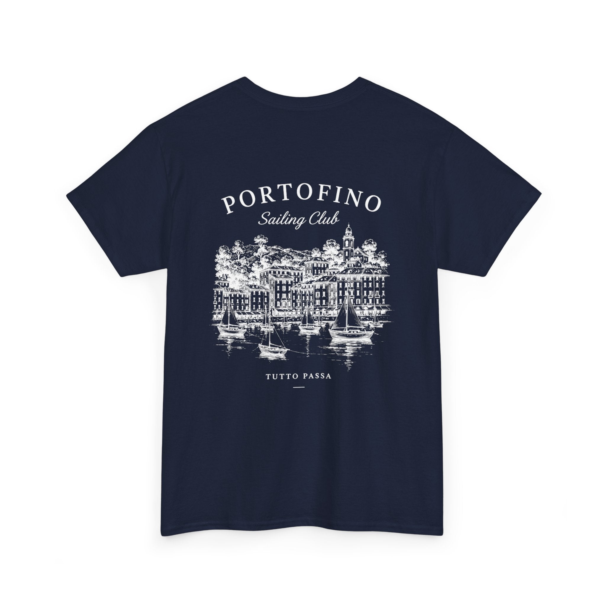 Portofino Sailing Club Tee – Vintage Harbor Graphic T-Shirt