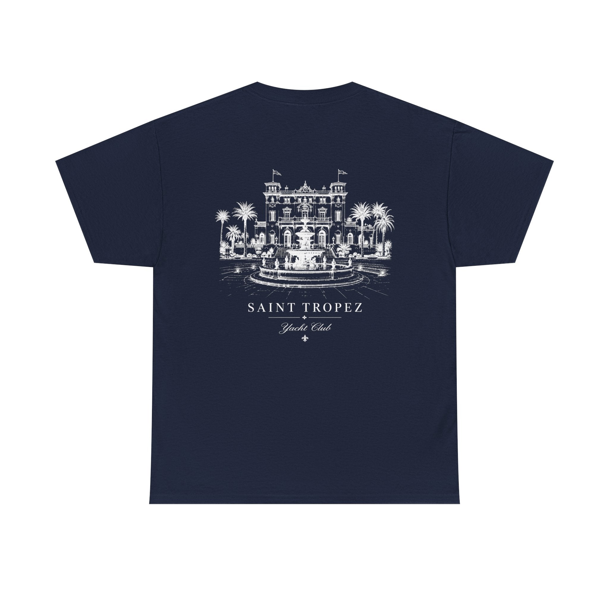 Resort Villa Tee — Vintage Palm Fountain Sketch T-Shirt