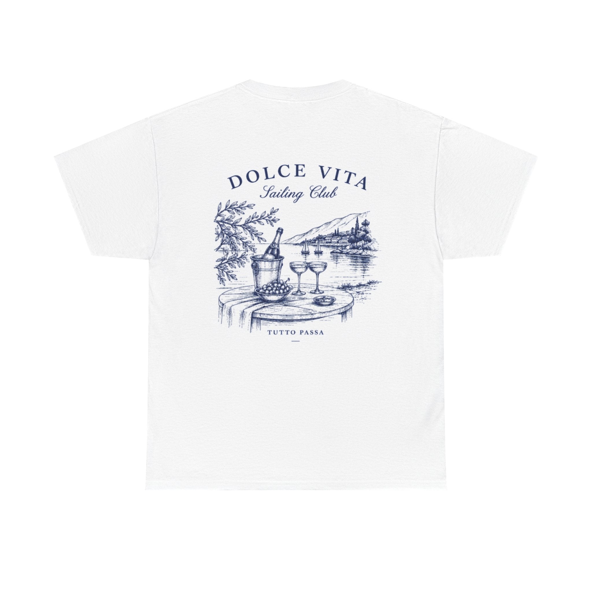 Dolce Vita Tee — Dolce Vita Sailing Club' Vintage Coastal Graphic T-Shirt