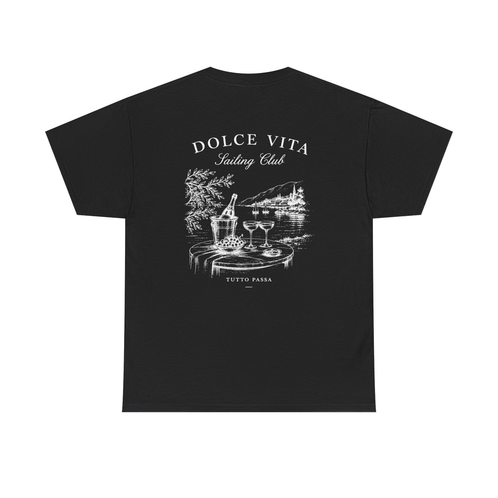 Dolce Vita Tee — Dolce Vita Sailing Club' Vintage Coastal Graphic T-Shirt