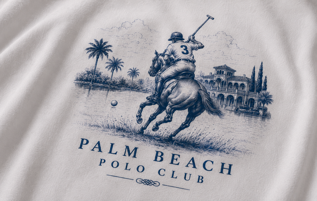 Palm Beach Polo Club Tee — Vintage Polo Rider Graphic Tee