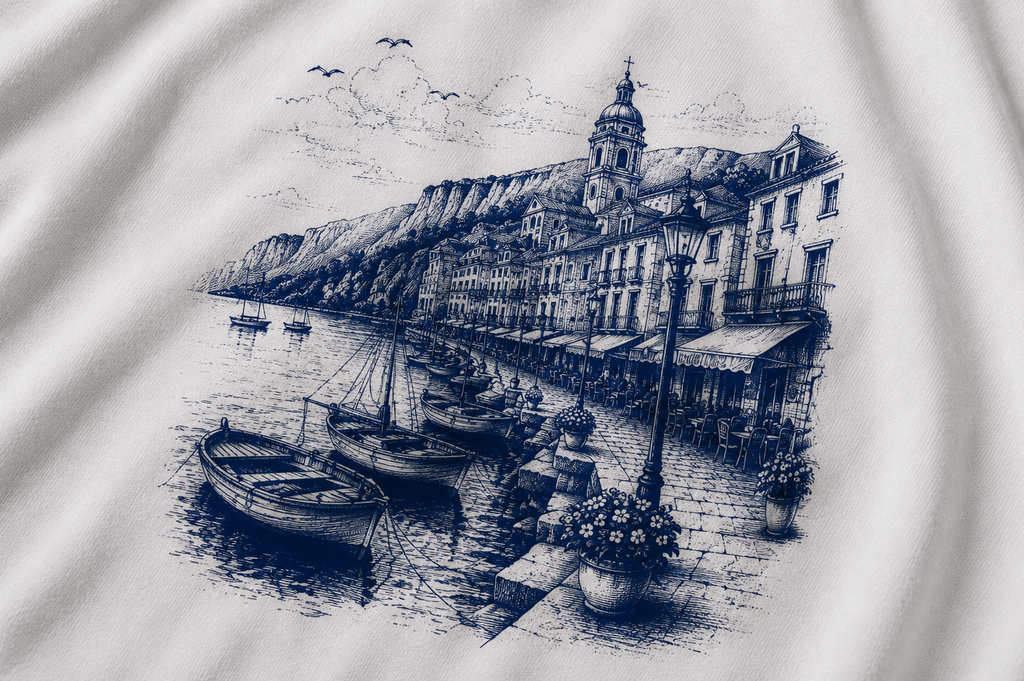 Mediterranean Coast Sailing Club – Vintage Coastal Tee | Coastal Streetwear