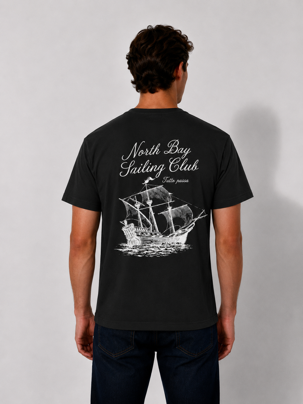 Sailing Club T-Shirt — North Bay Sailing Club Vintage Ship Graphic