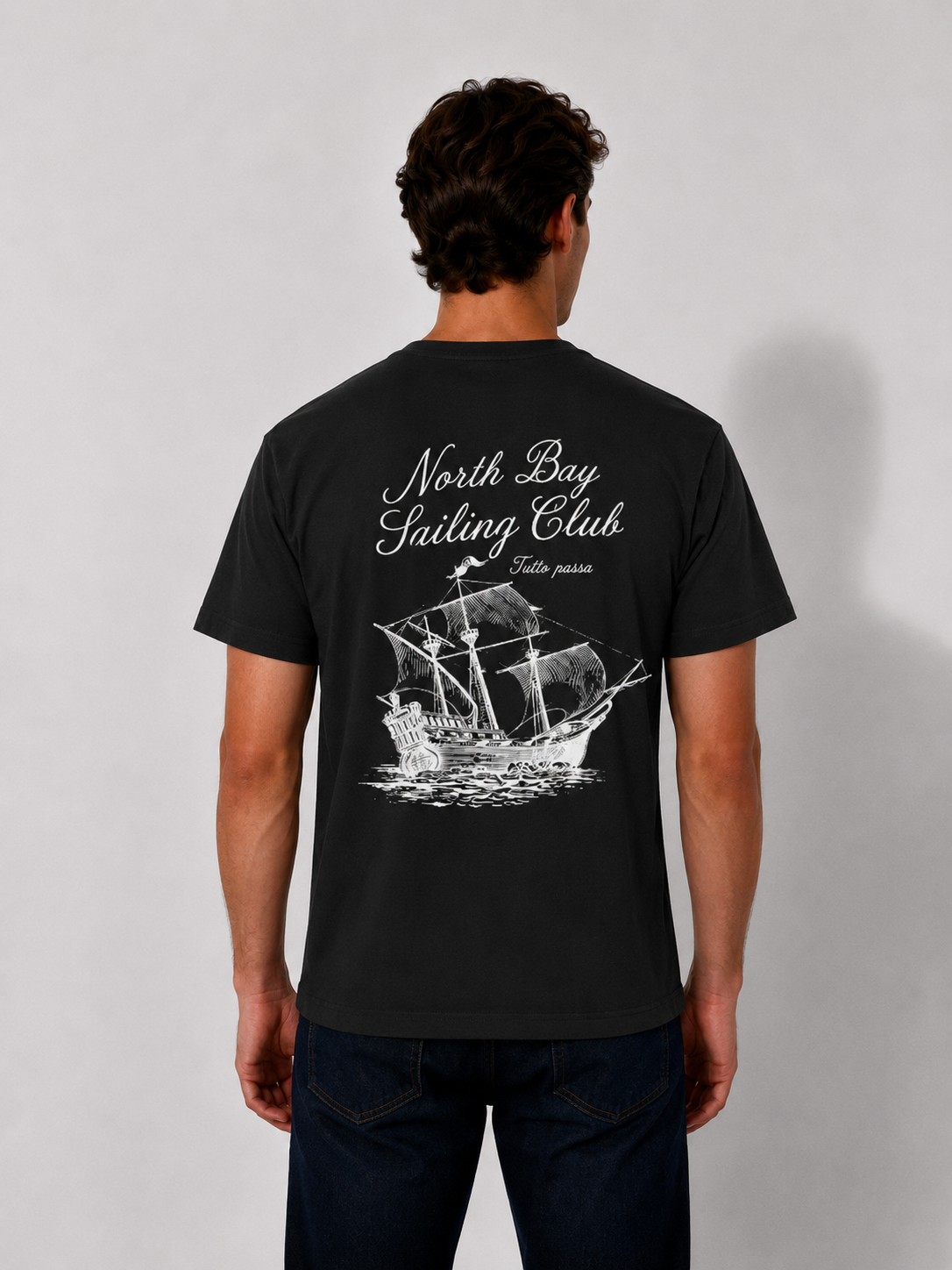 Sailing Club T-Shirt — North Bay Sailing Club Vintage Ship Graphic