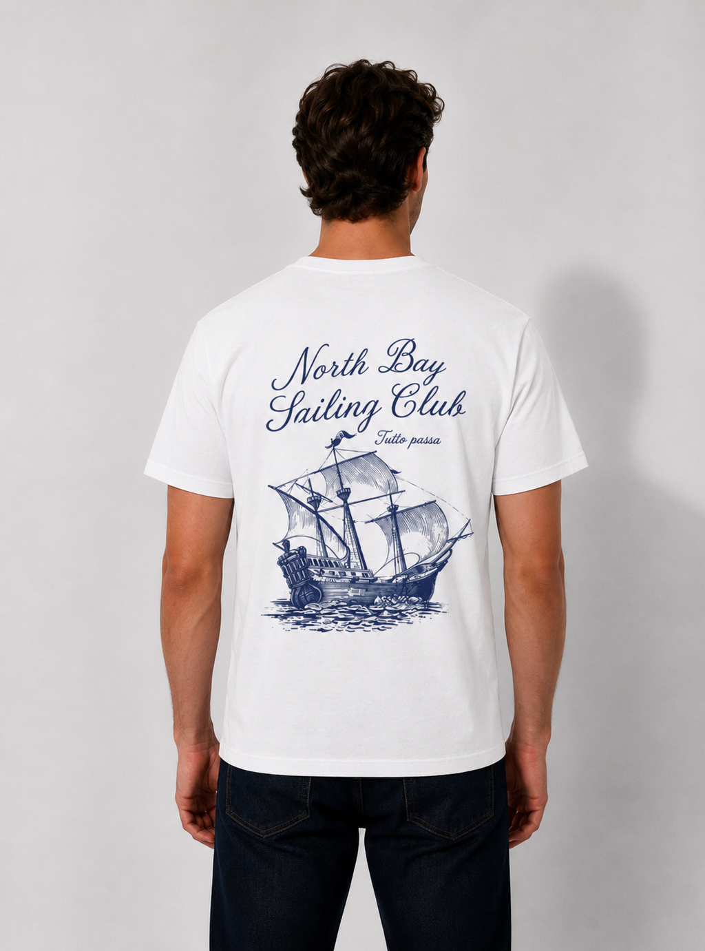 Sailing Club T-Shirt — North Bay Sailing Club Vintage Ship Graphic