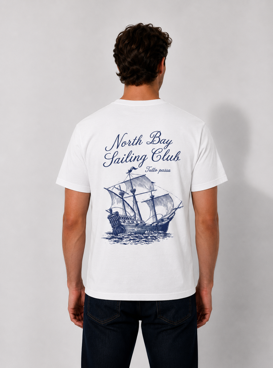 Sailing Club T-Shirt — North Bay Sailing Club Vintage Ship Graphic