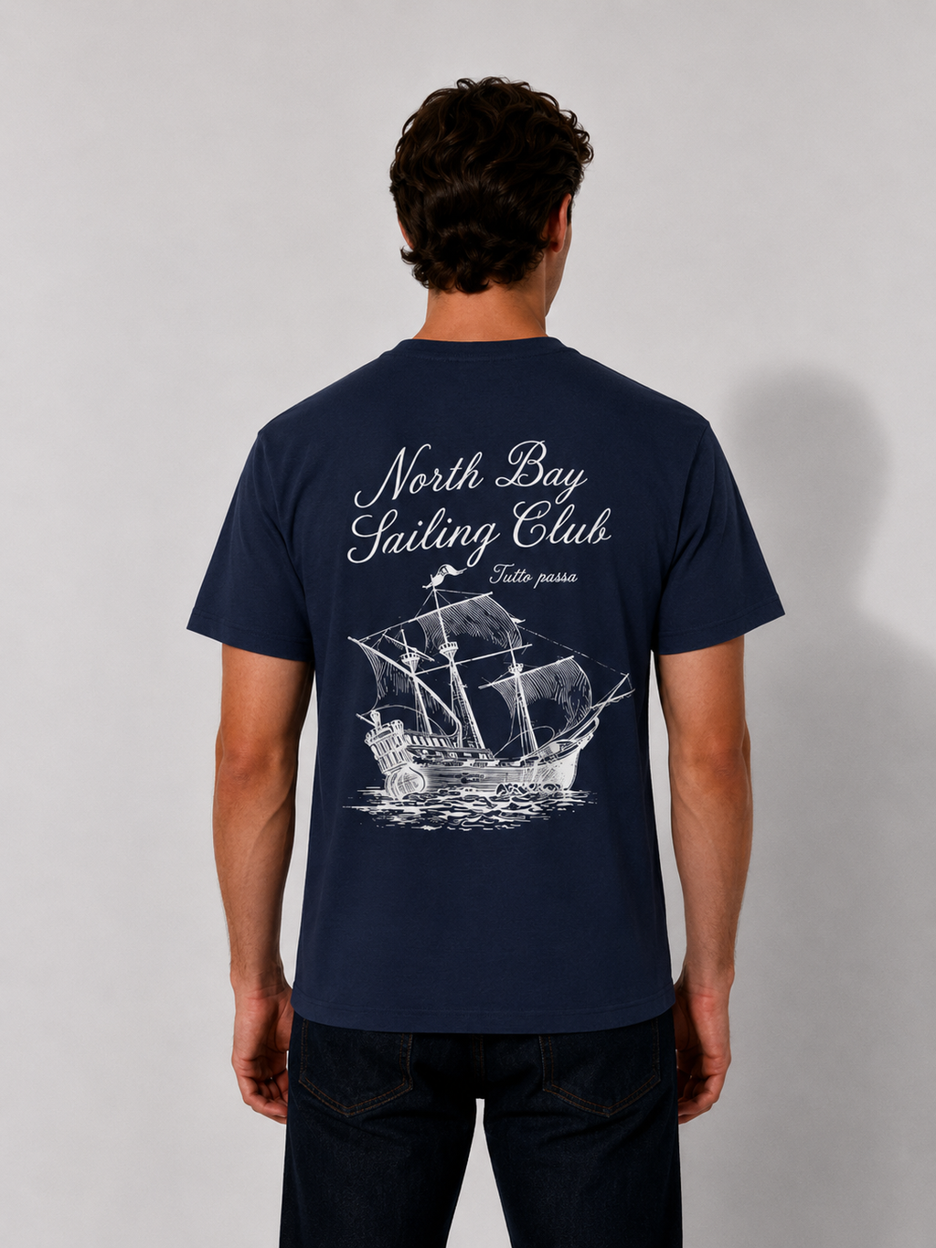 Sailing Club T-Shirt — North Bay Sailing Club Vintage Ship Graphic