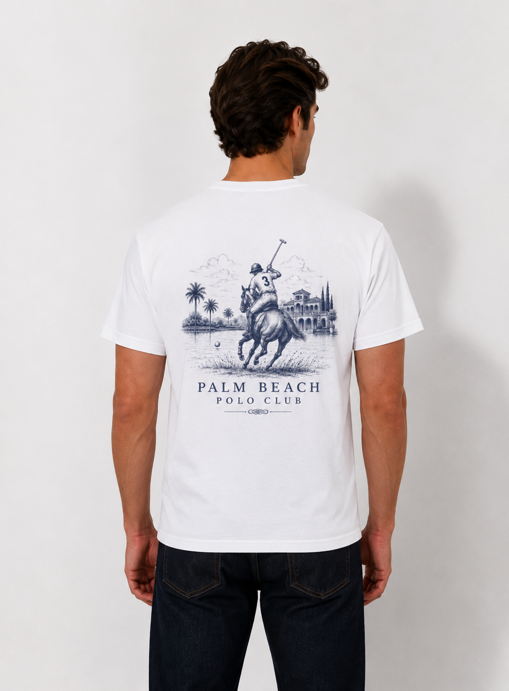 Palm Beach Polo Club Tee — Vintage Polo Rider Graphic Tee