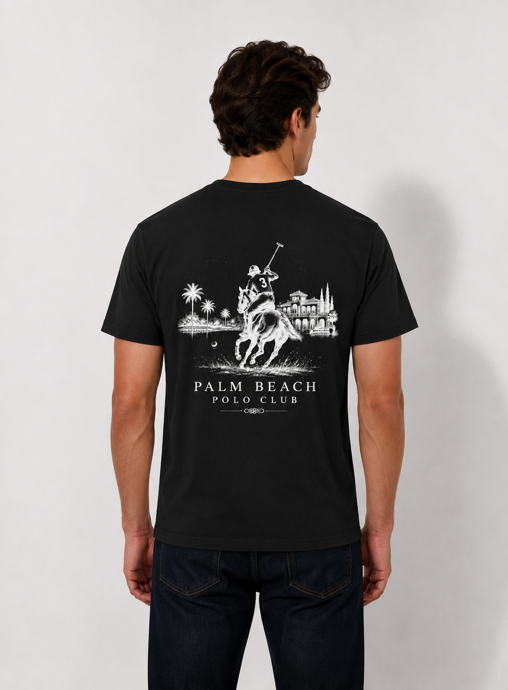 Palm Beach Polo Club Tee — Vintage Polo Rider Graphic Tee