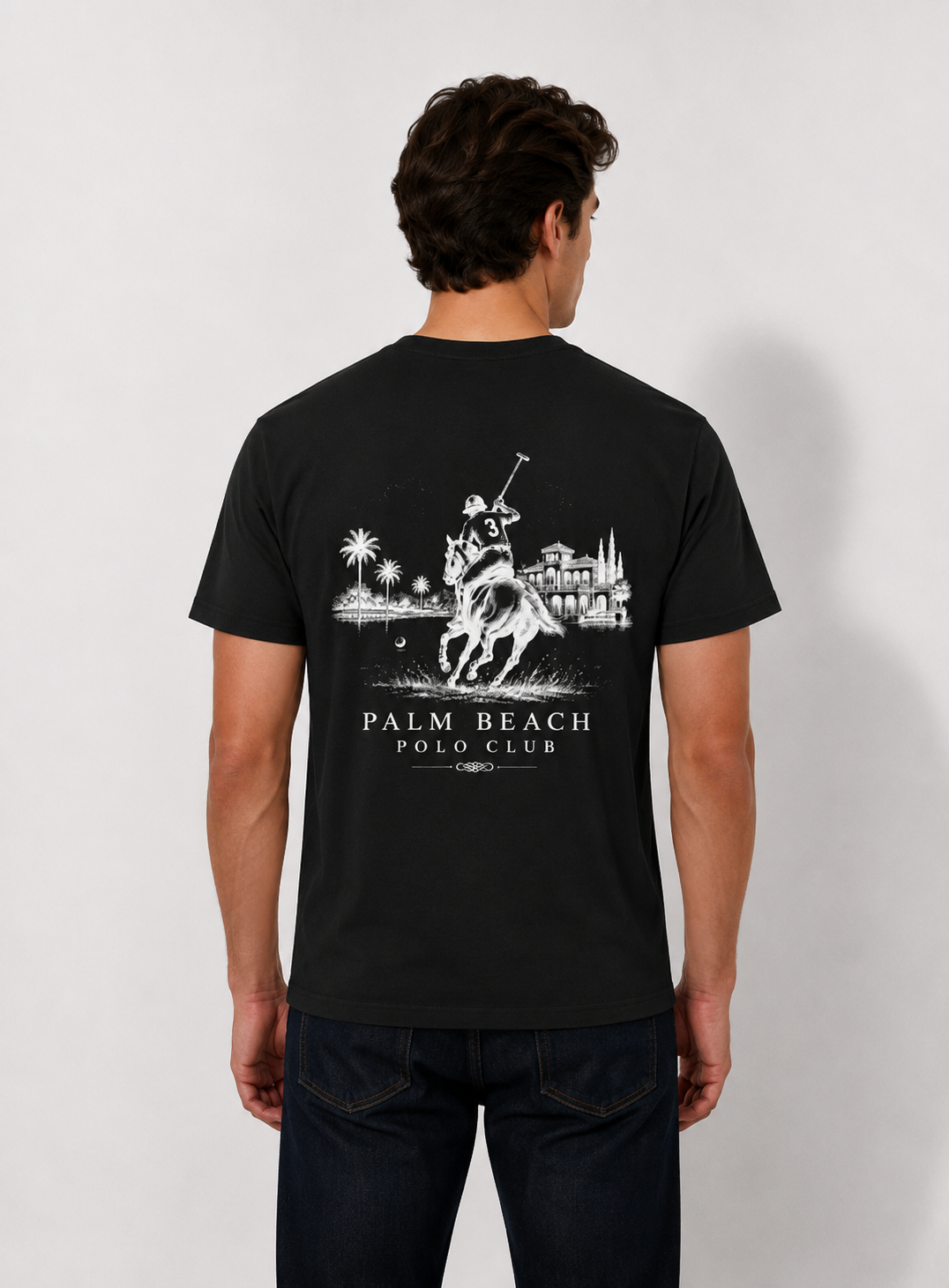 Palm Beach Polo Club Tee — Vintage Polo Rider Graphic Tee