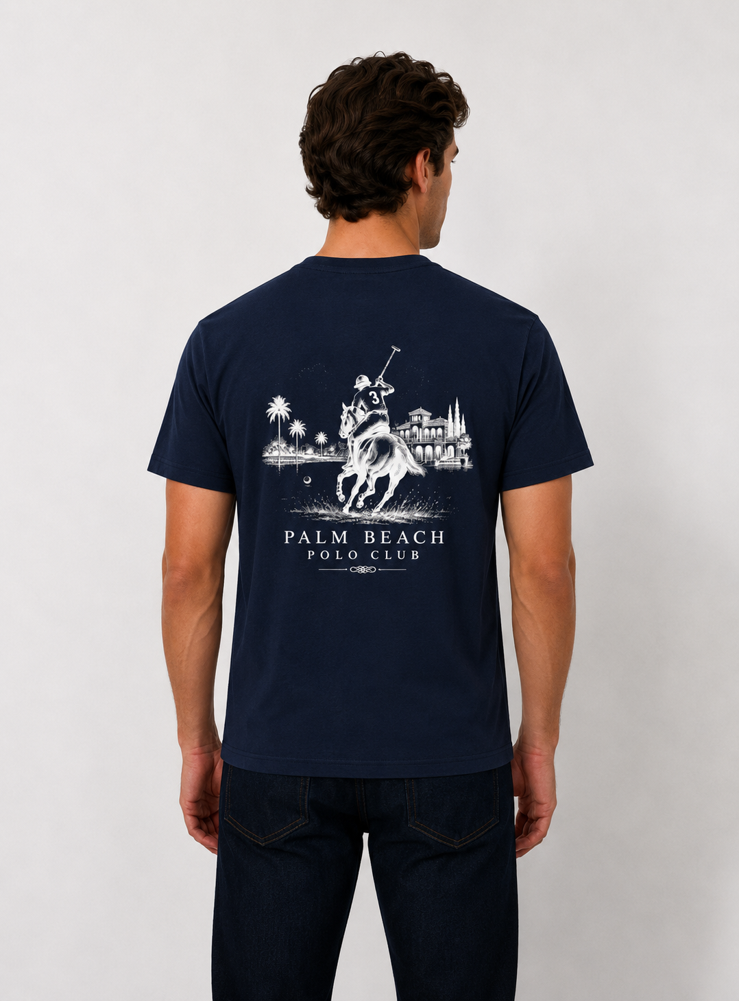 Palm Beach Polo Club Tee — Vintage Polo Rider Graphic Tee