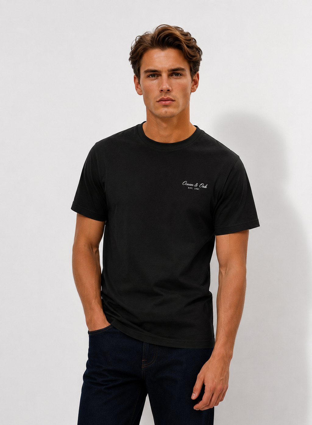 Riviera Motor Club Tee – Vintage Coastal Sports Car Graphic T-Shirt