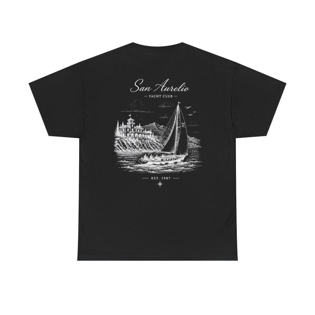 San Aurelio Yacht Club – Vintage Riviera Tee | Coastal Streetwear