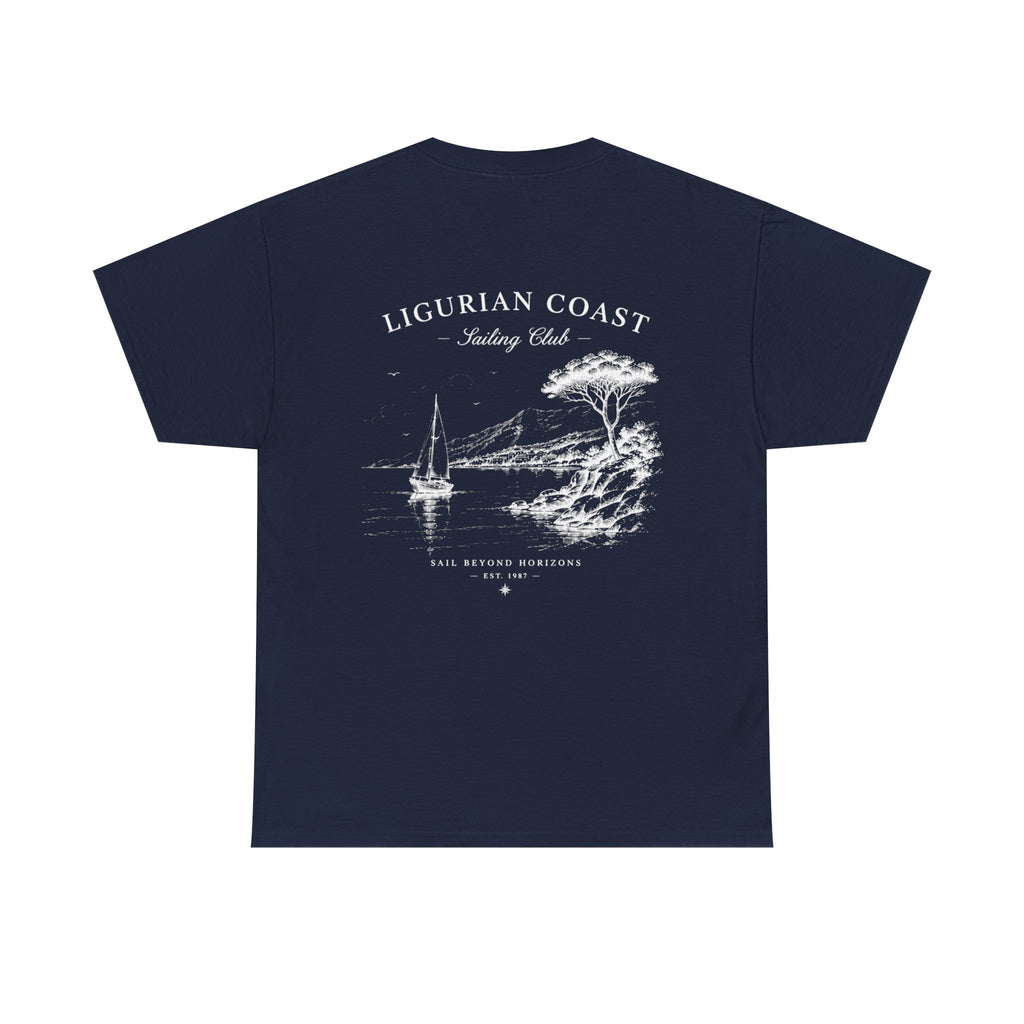 Ligurian Coast Sailing Club Tee — Nautical Sailboat Graphic T-Shirt
