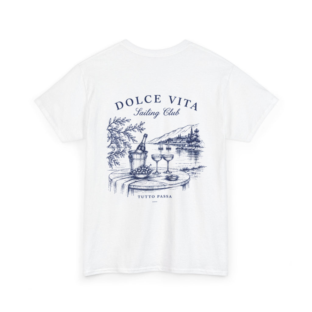 Dolce Vita Tee — Dolce Vita Sailing Club' Vintage Coastal Graphic T-Shirt