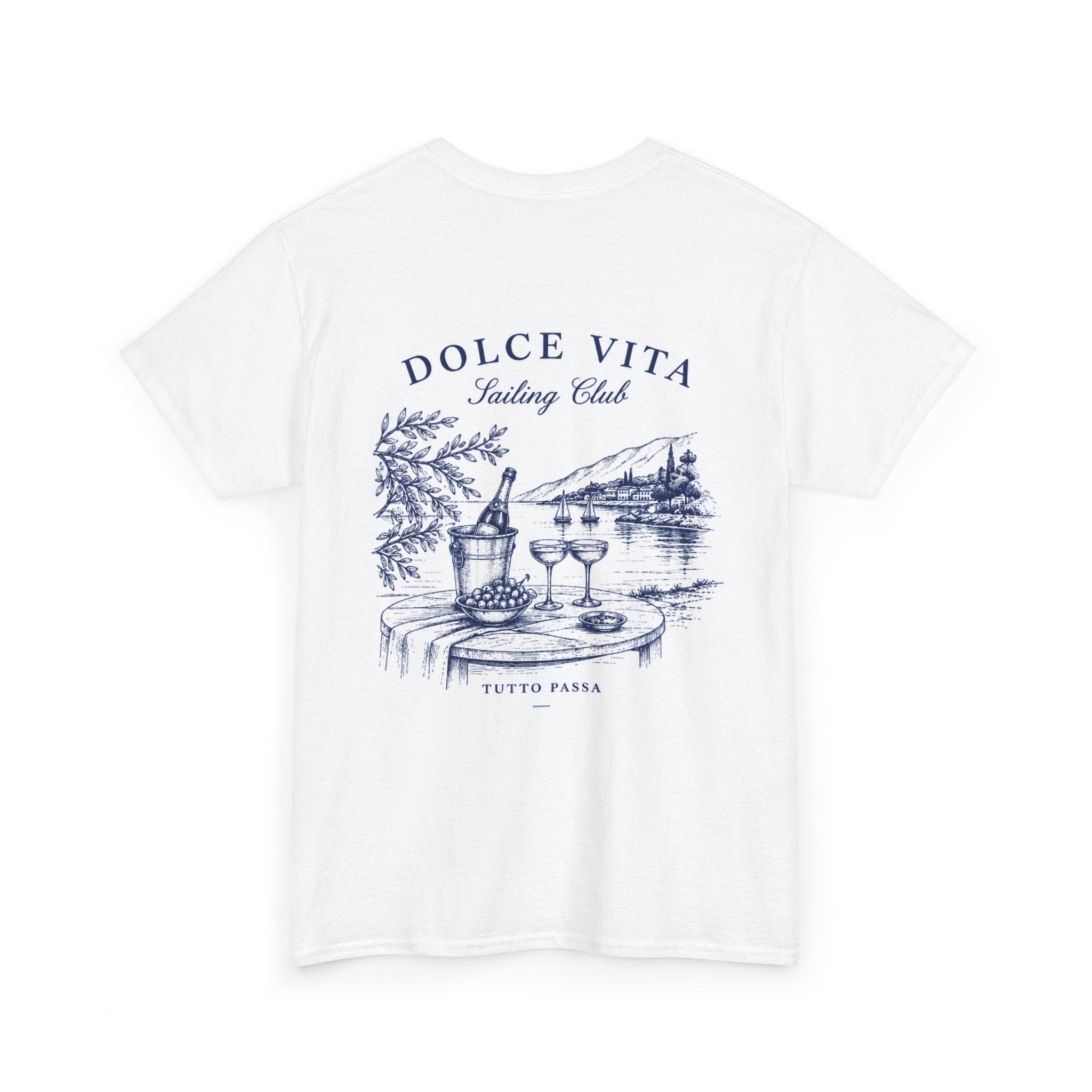 Dolce Vita Tee — Dolce Vita Sailing Club' Vintage Coastal Graphic T-Shirt