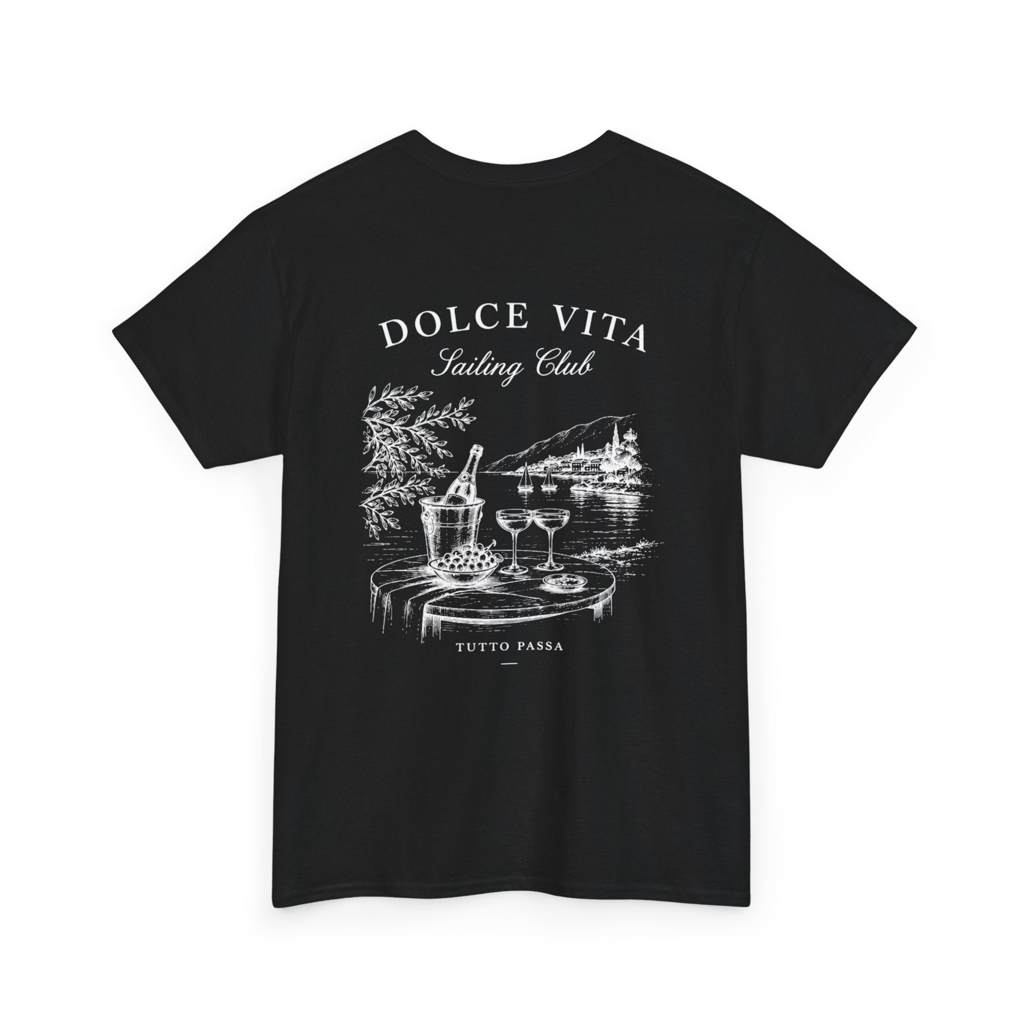 Dolce Vita Tee — Dolce Vita Sailing Club' Vintage Coastal Graphic T-Shirt
