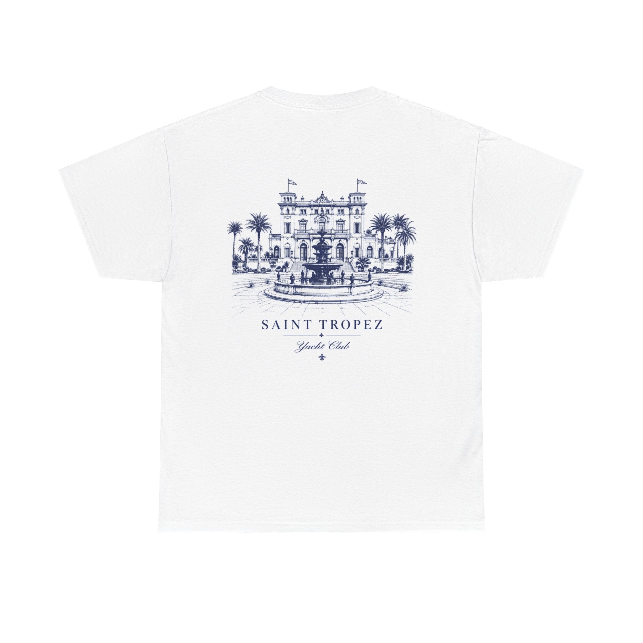 Resort Villa Tee — Vintage Palm Fountain Sketch T-Shirt
