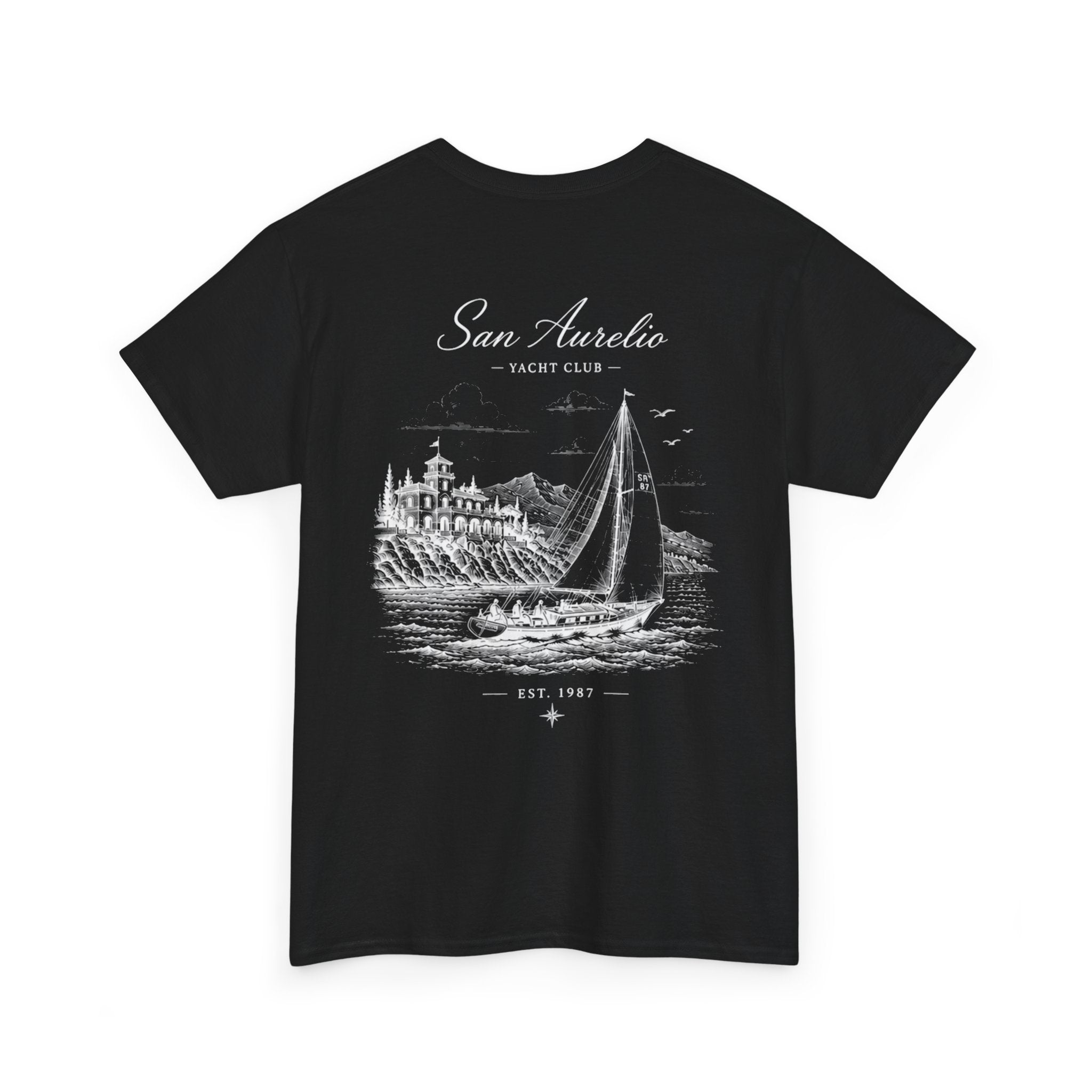 San Aurelio Yacht Club – Vintage Riviera Tee | Coastal Streetwear